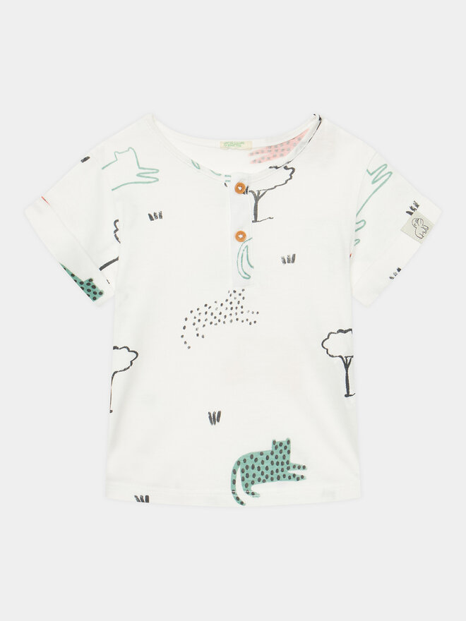 United Colors Of Benetton United Colors Of Benetton T-shirt 3ZCTAQ00F Šarena Regular Fit