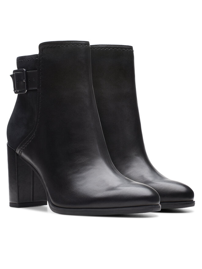 Clarks Stiefeletten Clarks Freva 85 Buckle 26174749 Schwarz