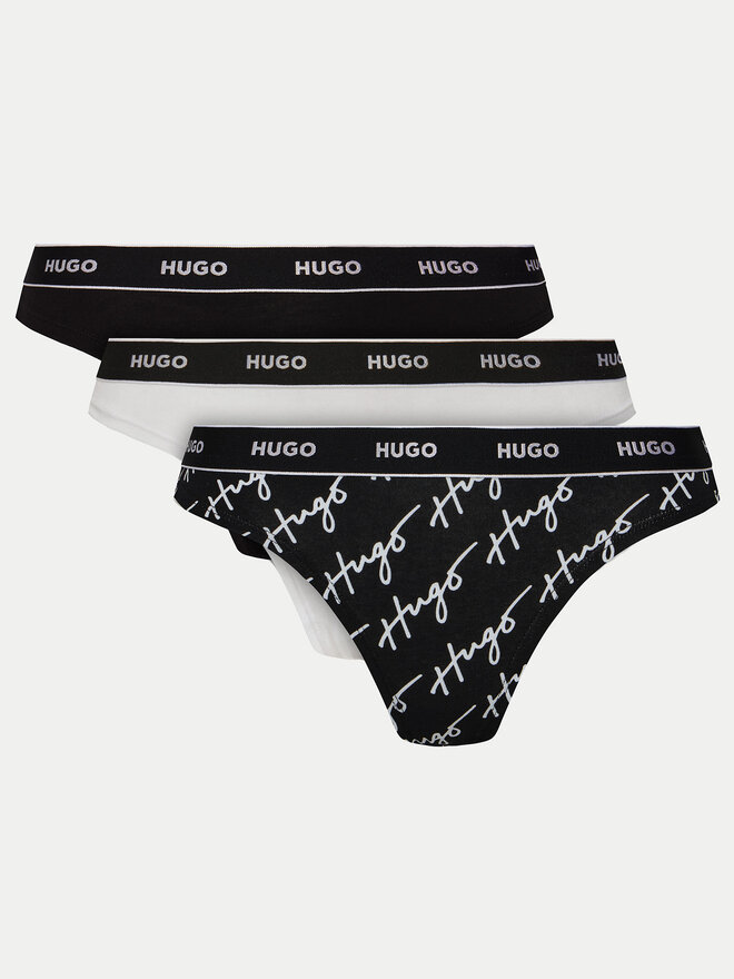 HUGO HUGO Σετ 3 τεμάχια στρίνγκ 50495870 Μαύρο
