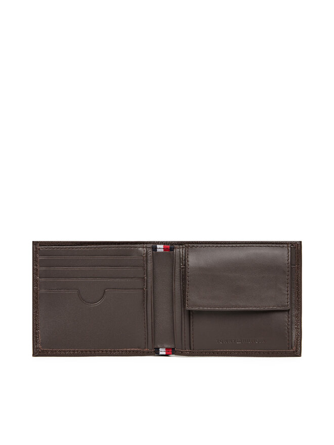 Tommy Hilfiger Μεγάλο Πορτοφόλι Ανδρικό Tommy Hilfiger Th Flag Cc And Coin AM0AM13519 Καφέ