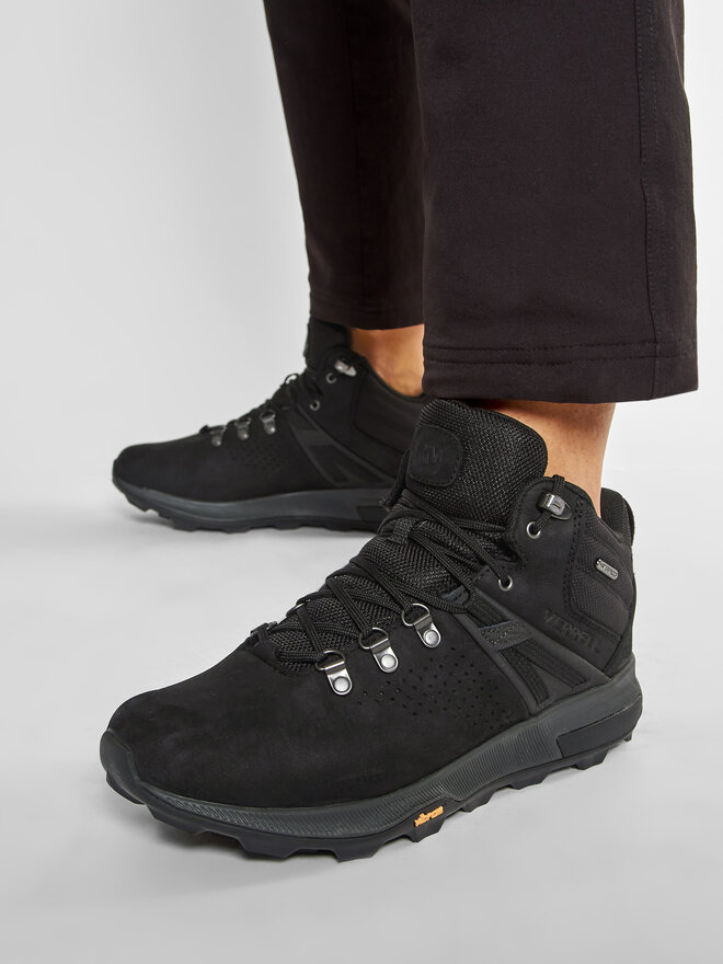 Merrell Pārgājienu apavi Merrell Zion Peak Mid Wp J035357 Melns