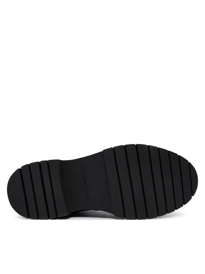 Tommy Hilfiger Schnürschuhe Tommy Hilfiger Elevated Outdoor Lth Wpm Boot FM0FM05995 Schwarz