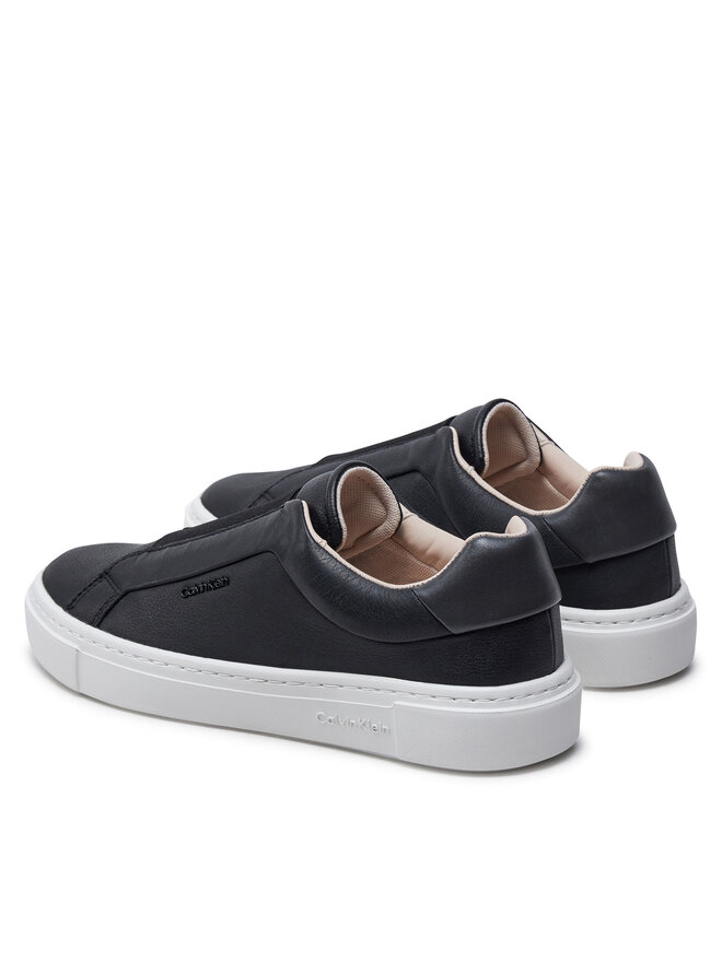 Calvin Klein Sneakersy Calvin Klein Cupsole Slip On W/Ml HW0HW02289 Czarny