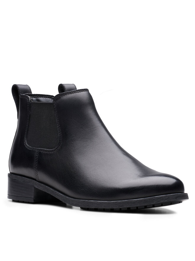 Clarks Kotníková obuv s elastickým prvkem Clarks Havisham Top 26178715 Černá