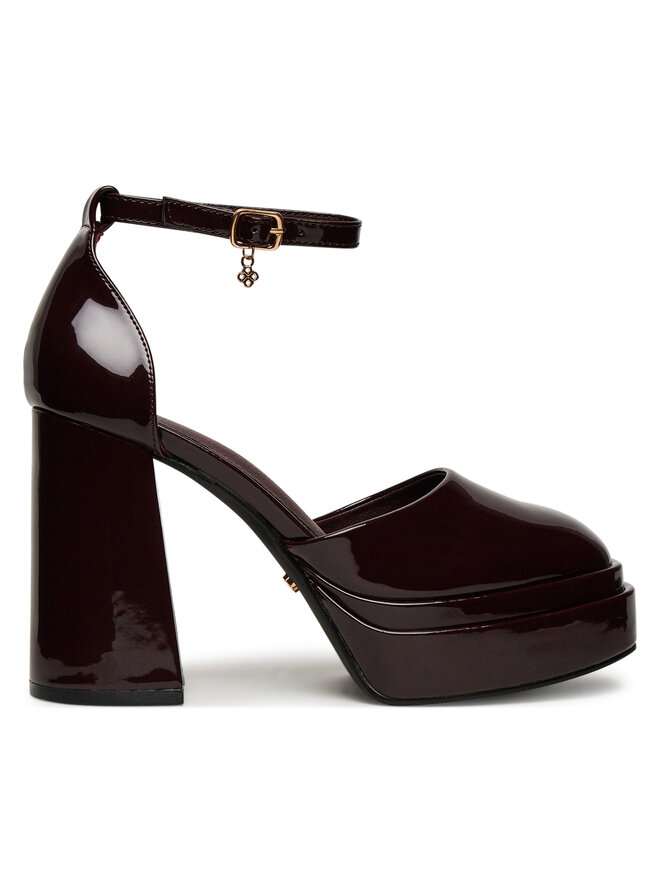 DeeZee Półbuty DeeZee LW85478-6 Bordowy