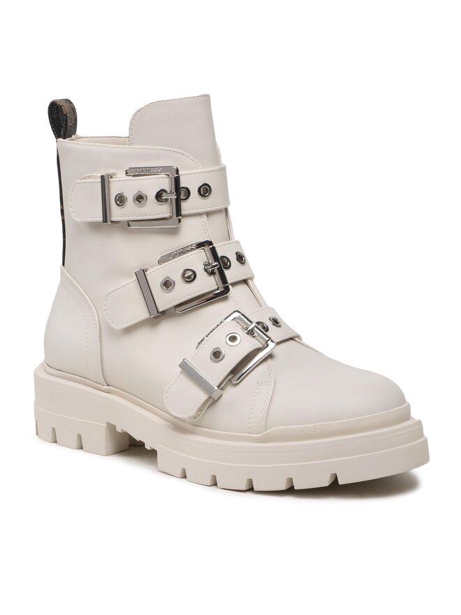 Guess Μποτάκια Guess FL7OBI LEA10 Εκρού
