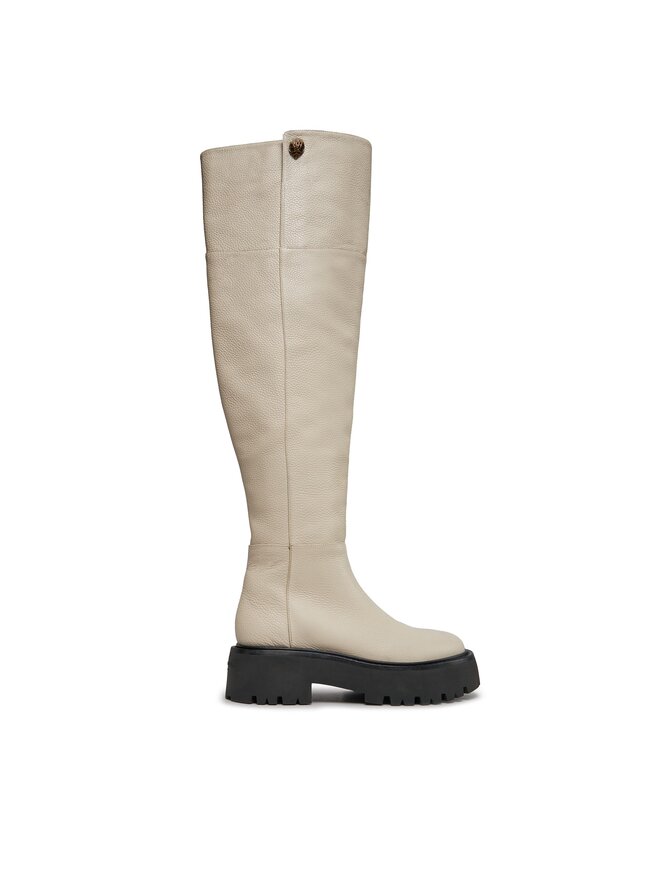 Kurt Geiger Ботуши Kurt Geiger 225-Shoreditch Otk Chunky 655110109 Бял