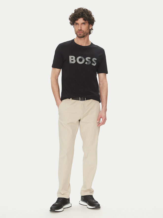 BOSS BOSS Camiseta Glamping 50537834 Negro Regular Fit