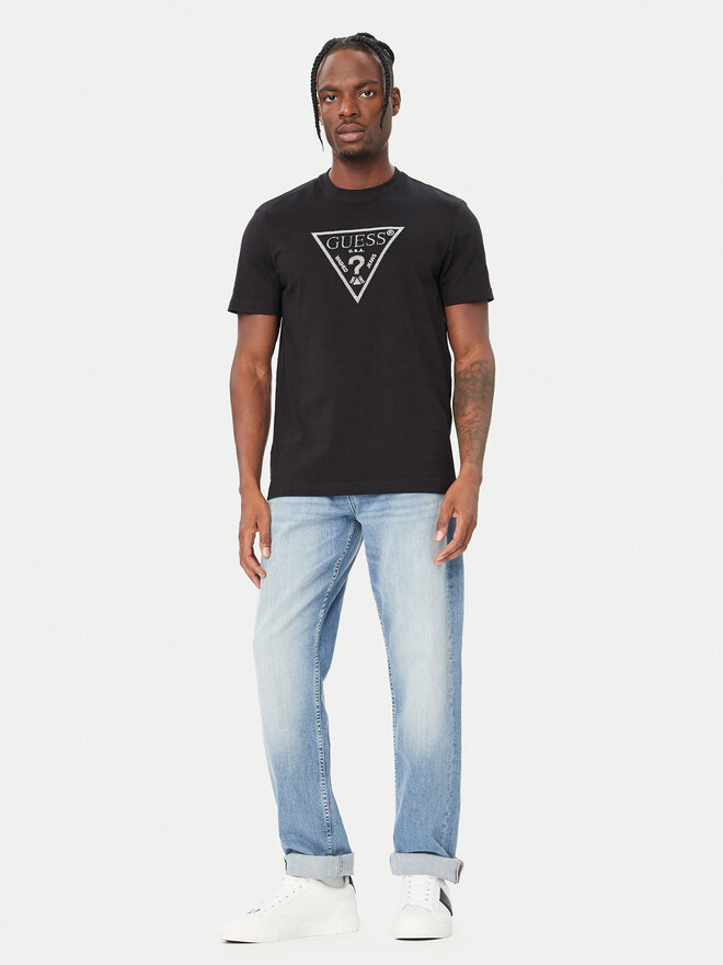 Guess Guess T-Shirt M6BI56 K6193 Schwarz Regular Fit