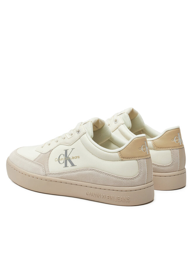Calvin Klein Jeans Sneakers Calvin Klein Jeans Classic Cupsole Low Mix Mtl YM0YM01033 Écru