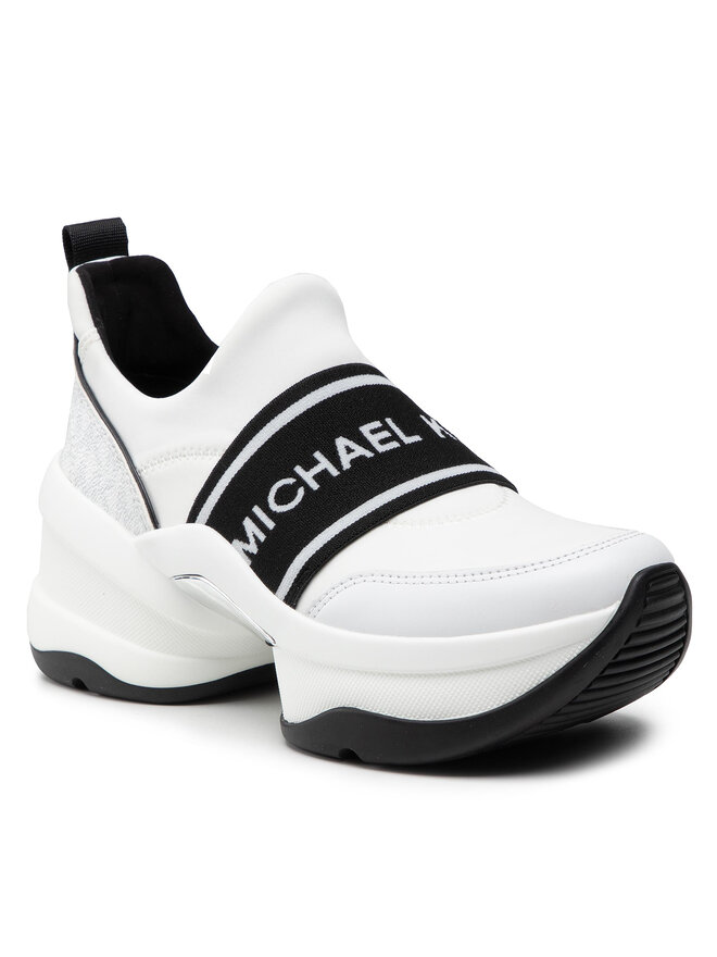 MICHAEL Michael Kors Снікерcи MICHAEL Michael Kors Olympia Slip On 43R2OLFS2D Білий