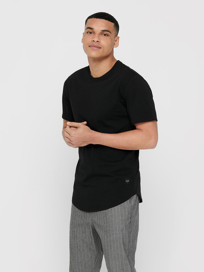 Only & Sons Only & Sons Marškinėliai Matt 22002973 Juoda Regular Fit