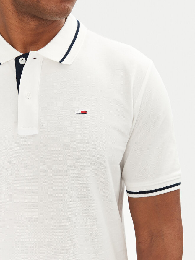 Tommy Jeans Tommy Jeans Poloshirt DM0DM20745 Weiß Regular Fit