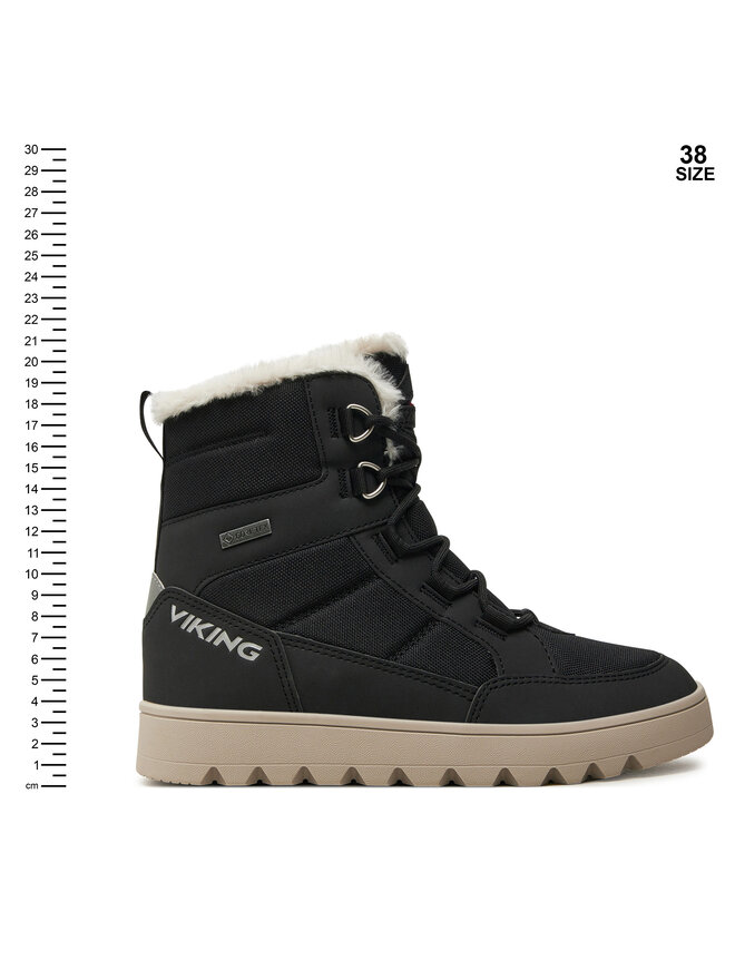 Viking Μπότες Χιονιού Viking Fleek Warm GTX GORE-TEX Zip 3-94720-2 Μαύρο