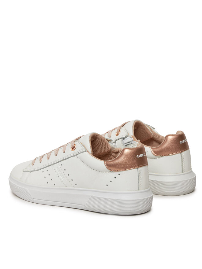 Geox Sneakersy Geox J Nettuno Girl J45GCB 08554 C1Z8W S Biały