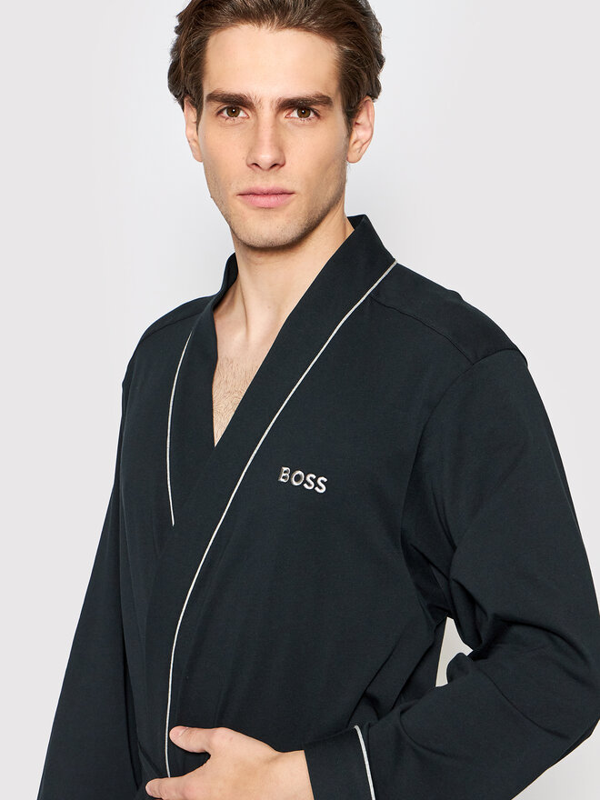 BOSS Boss Bademantel Kimono 50469624 Schwarz