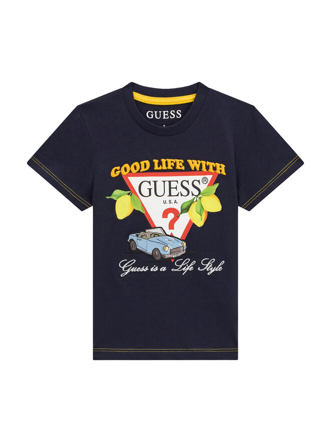 Guess Guess T-Shirt N6GI07 K8HM4 Dunkelblau Regular Fit