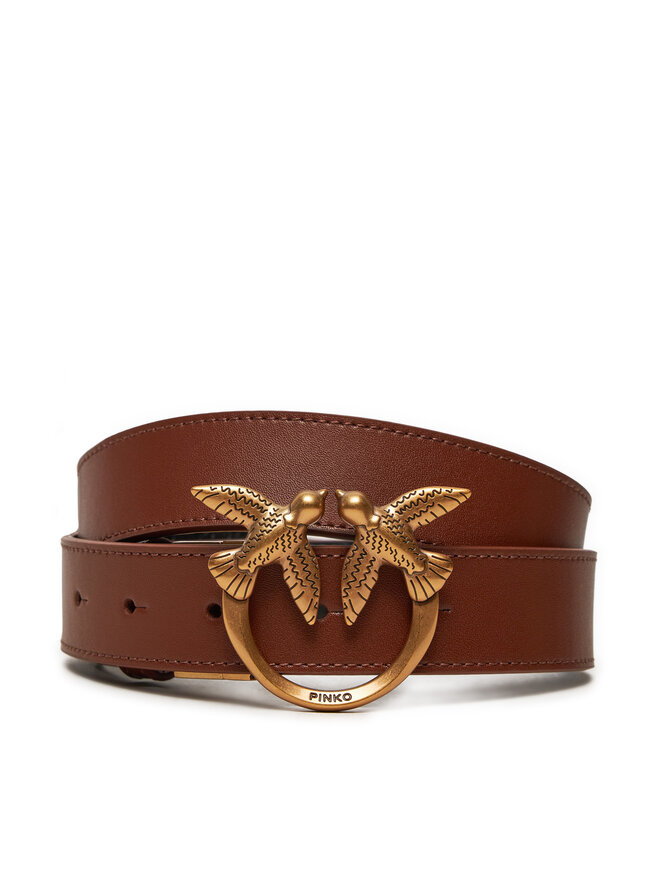 PINKO Жіночий ремінь Pinko Love Berry H3 Belt . AI 24-25 PLT01 100125 A1Z6 Коричневий