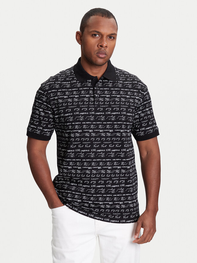 KARL LAGERFELD KARL LAGERFELD Poloshirt 745120 553225 Schwarz Regular Fit