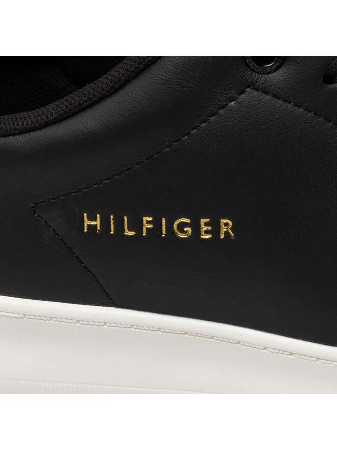 Tommy Hilfiger Сникърси Tommy Hilfiger Retro Court Clean Cupsole FM0FM04004 Черен