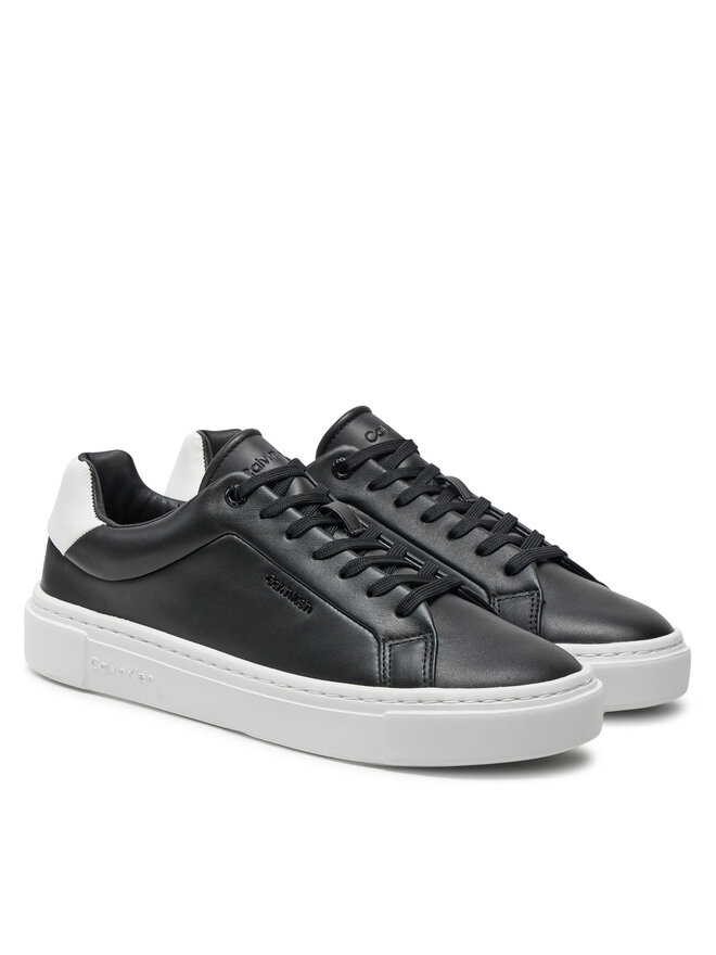 Calvin Klein Zapatillas Calvin Klein Cupsole Lace Up W/Ml Lth HW0HW02201 Negro