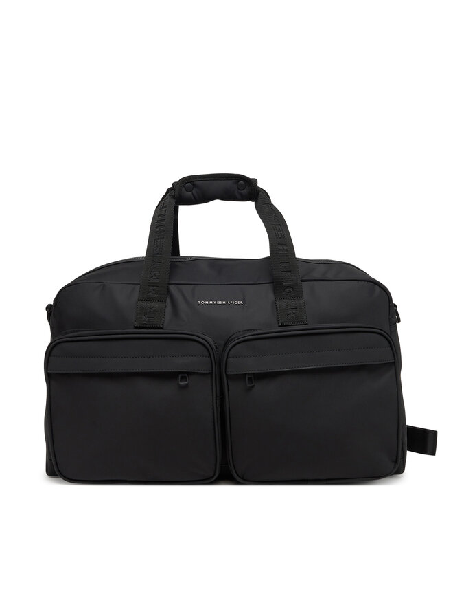 Tommy Hilfiger Pārnēsajamā soma Tommy Hilfiger Th Repreve Duffle AM0AM13362 Melns
