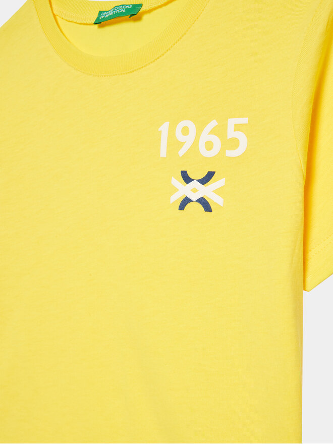 United Colors Of Benetton United Colors Of Benetton Camiseta 3I1XG109J Amarillo Regular Fit