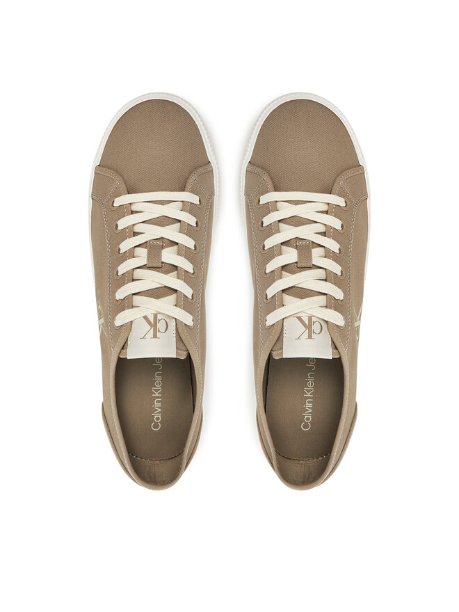 Calvin Klein Jeans Tenisówki Calvin Klein Jeans Ess Vulc Low Mg Canvas YM0YM01209 Beżowy