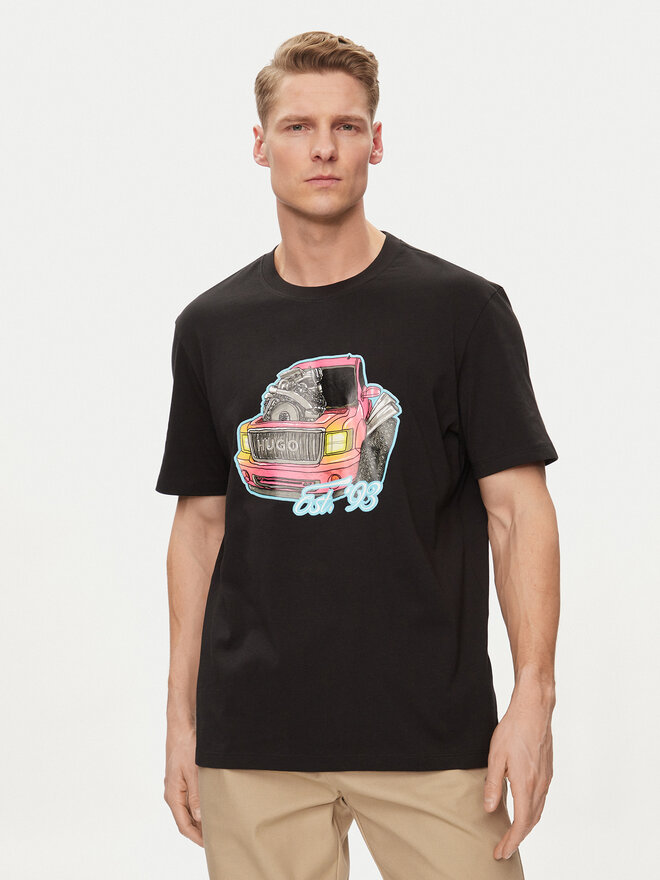 HUGO Hugo T-Shirt Damotoro 50514092 Schwarz Relaxed Fit