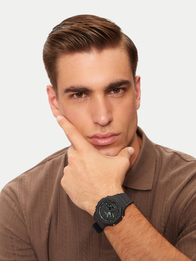 G-Shock Zegarek G-Shock GA-2100-1A3ER Czarny