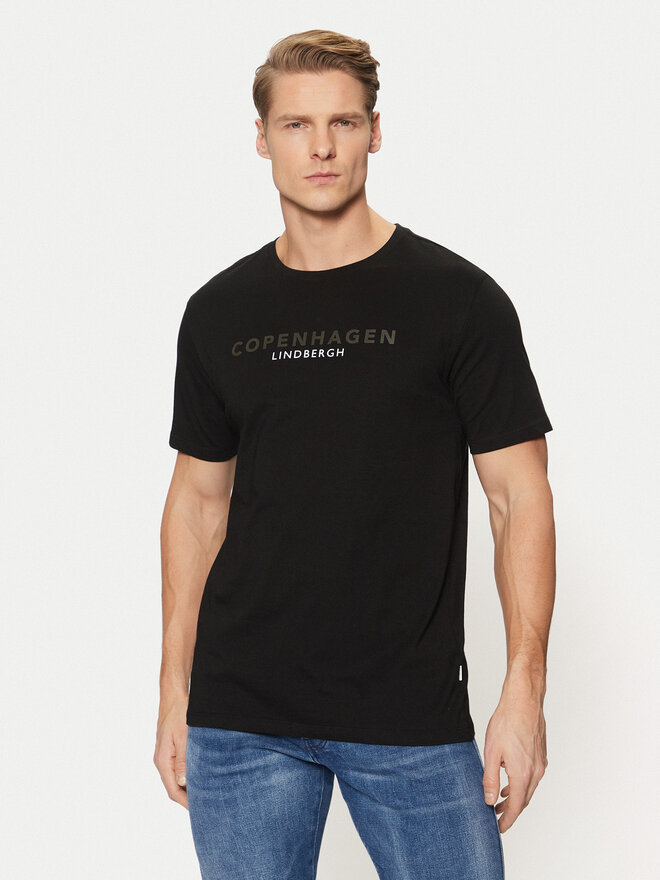 Lindbergh Lindbergh Camiseta 30-400200 Negro Relaxed Fit