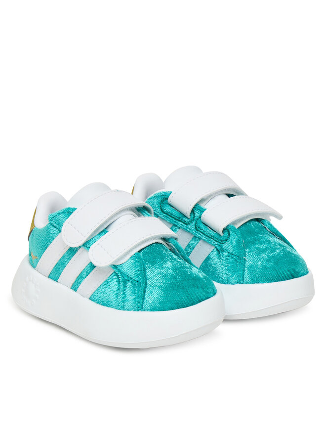 adidas Sneakersy adidas Disney Jasmine Grand Court 2.0 JR4920 Tyrkysová