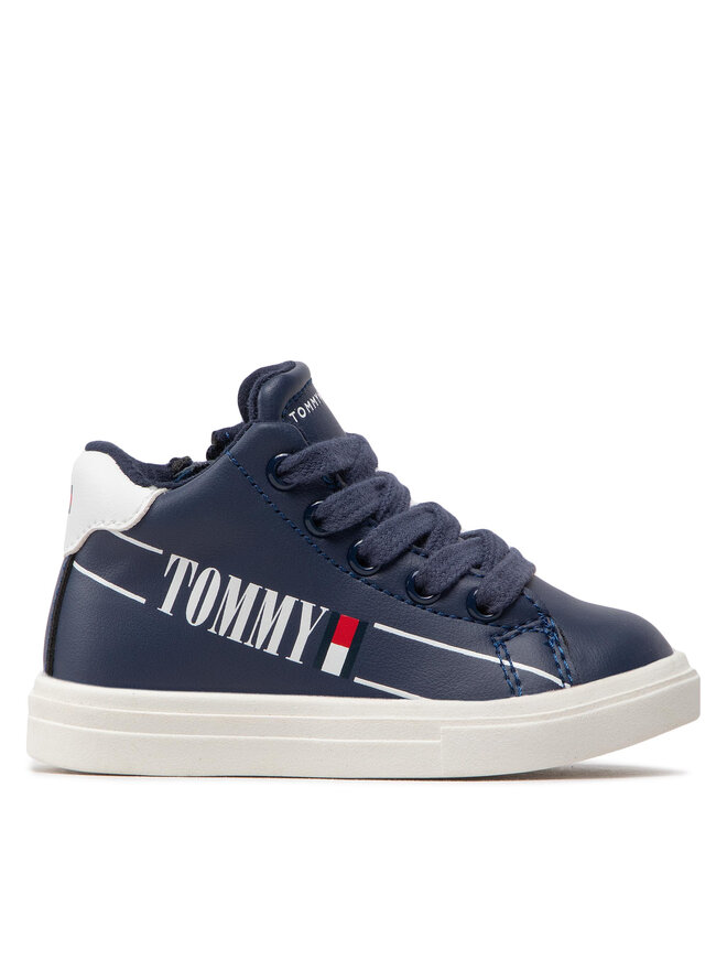 Tommy Hilfiger Снікерcи Tommy Hilfiger High Top Lace-Up T1B9-32459-1431 M Cиній
