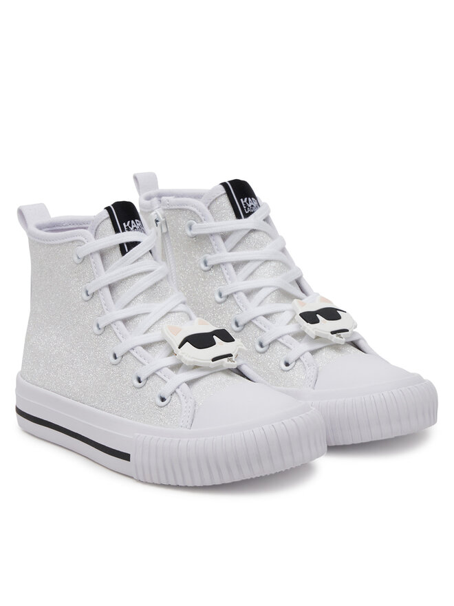 Karl Lagerfeld Kids Sneakers aus Stoff Karl Lagerfeld Kids Z30585 M Weiß