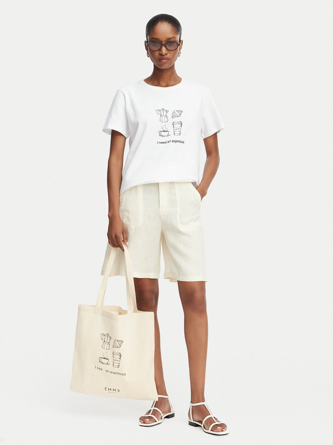 Marella Marella T-Shirt Emme by Marella Gola 2615971072 Creme Regular Fit