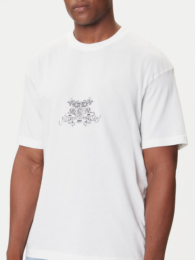 HUGO HUGO Camiseta Duarms 50542817 Blanco Oversize