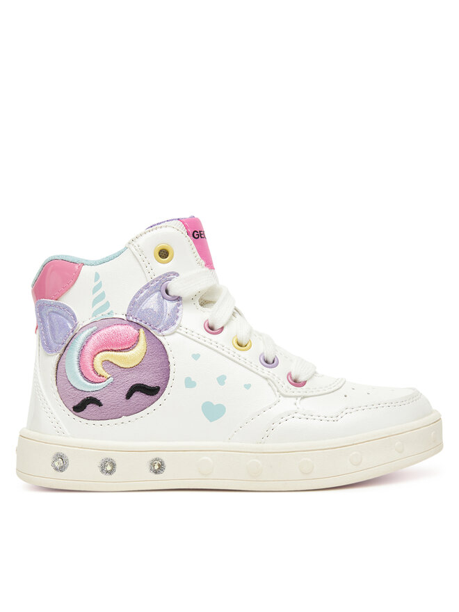 Geox Sneakersy Geox J Skylin J568WD 0NFKN C0653 S Bílá