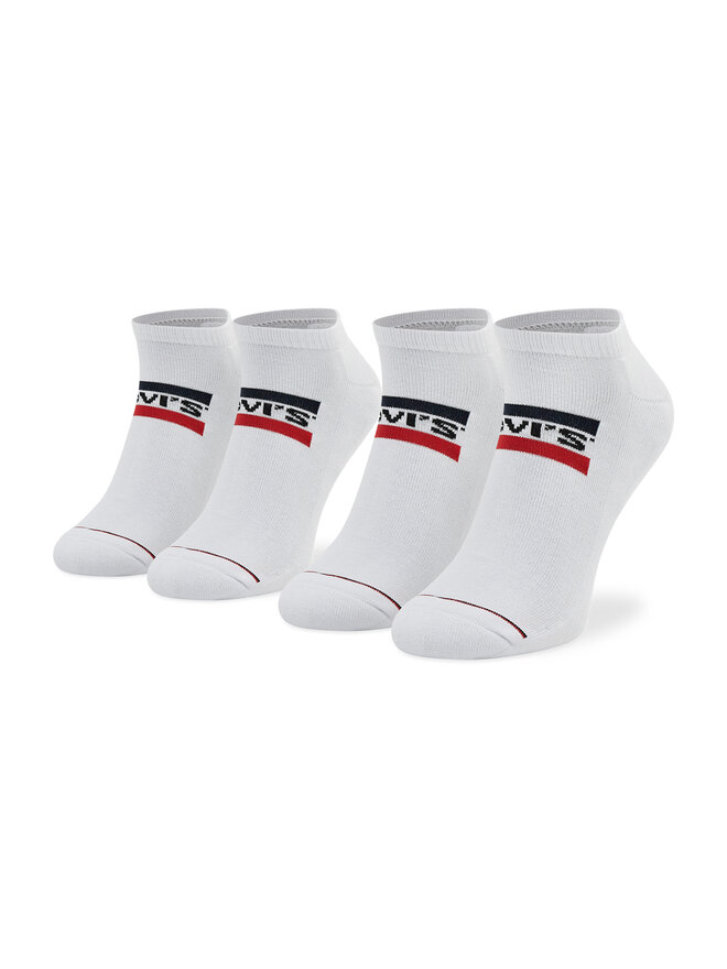 Levi's® Set di 2 paia di calzini corti unisex Levi's® 701219507 Bianco
