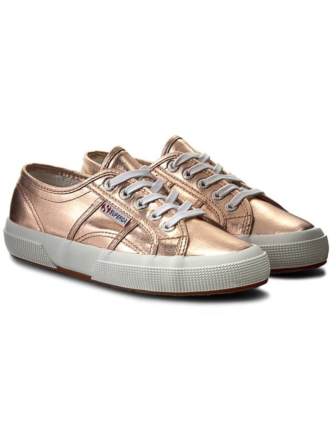 Superga cotu rose gold top