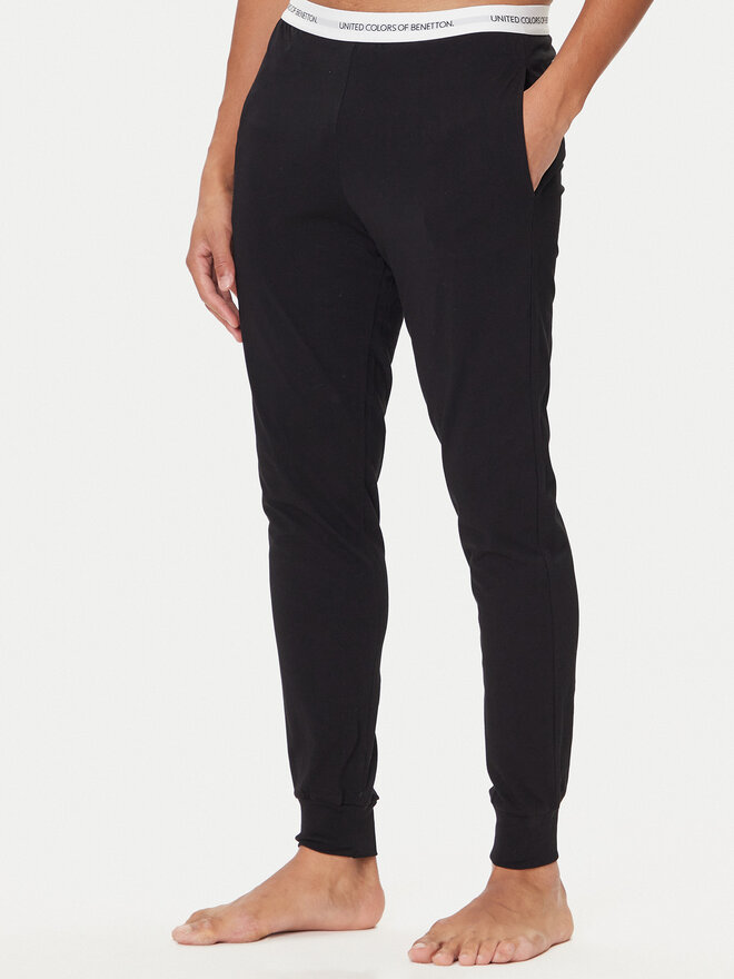 United Colors Of Benetton United Colors Of Benetton Pizsama nadrág 30964F00V Fekete Regular Fit