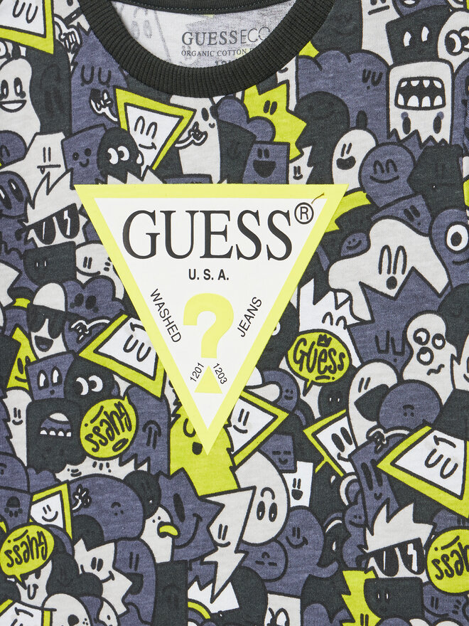 Guess Guess T-Shirt N5YI04 K8HM4 Grau Regular Fit