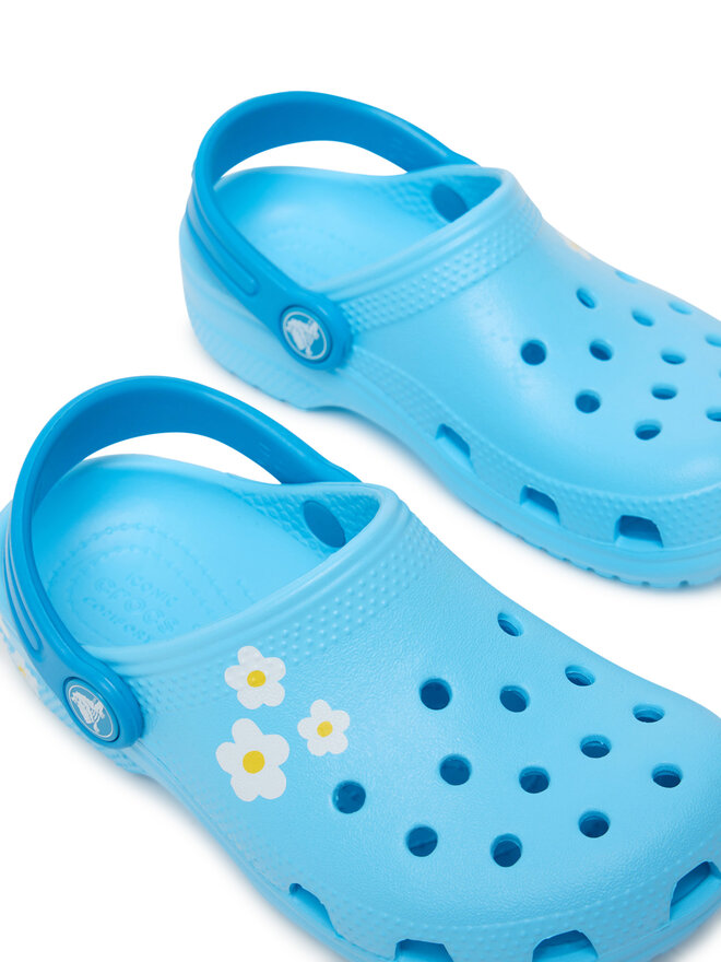 Crocs Pantoletten Crocs Classic Daisy Clog 211257 Blau