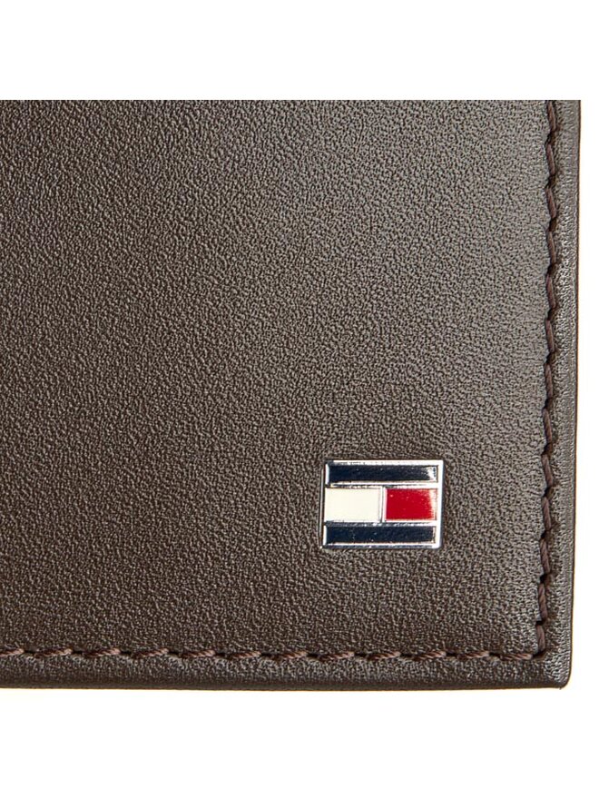 Tommy Hilfiger Nagyméretű férfi pénztárca Tommy Hilfiger Eton Cc Flap And Coin Pocket AM0AM00652/83362 Barna