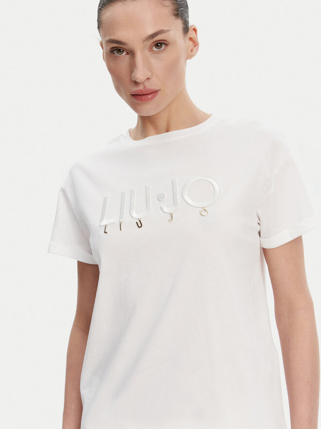 Liu Jo Liu Jo T-Shirt WA5007 JS923 Weiß Relaxed Fit