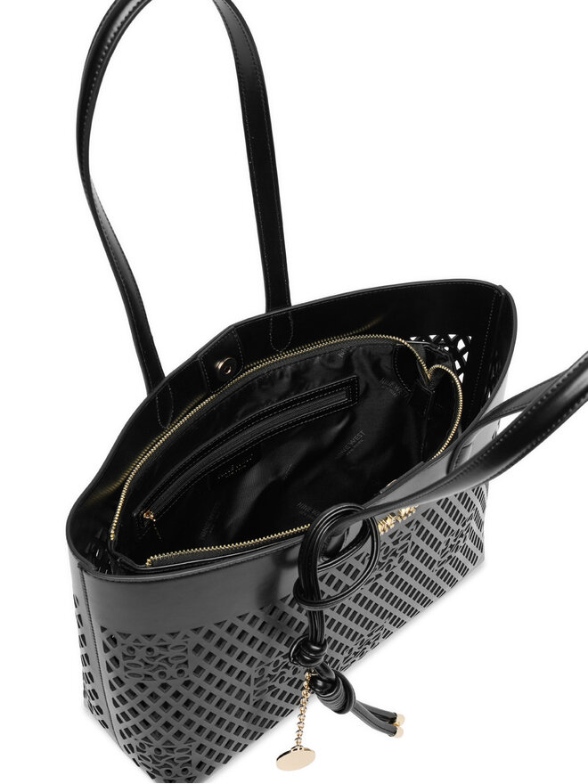 Nine West Handtasche Nine West CEO-Bleeker Petal-LDA8699A Schwarz