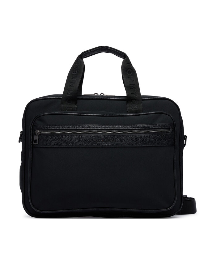 Tommy Hilfiger Laptoptasche Tommy Hilfiger Th Repreve Computer Bag AM0AM14445 Schwarz