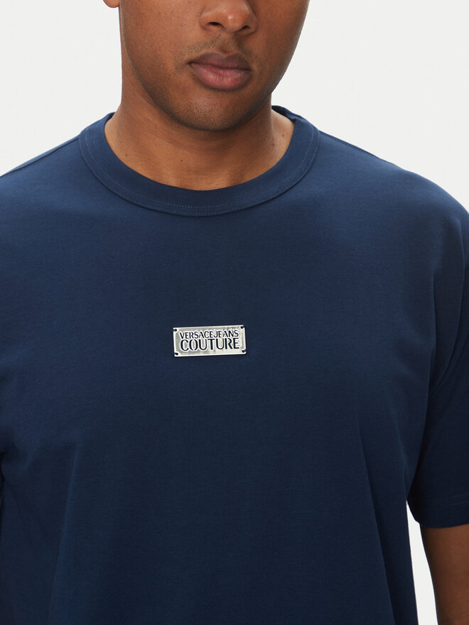 Versace Jeans Couture Versace Jeans Couture T-Shirt 78GAHT08 Dunkelblau Regular Fit