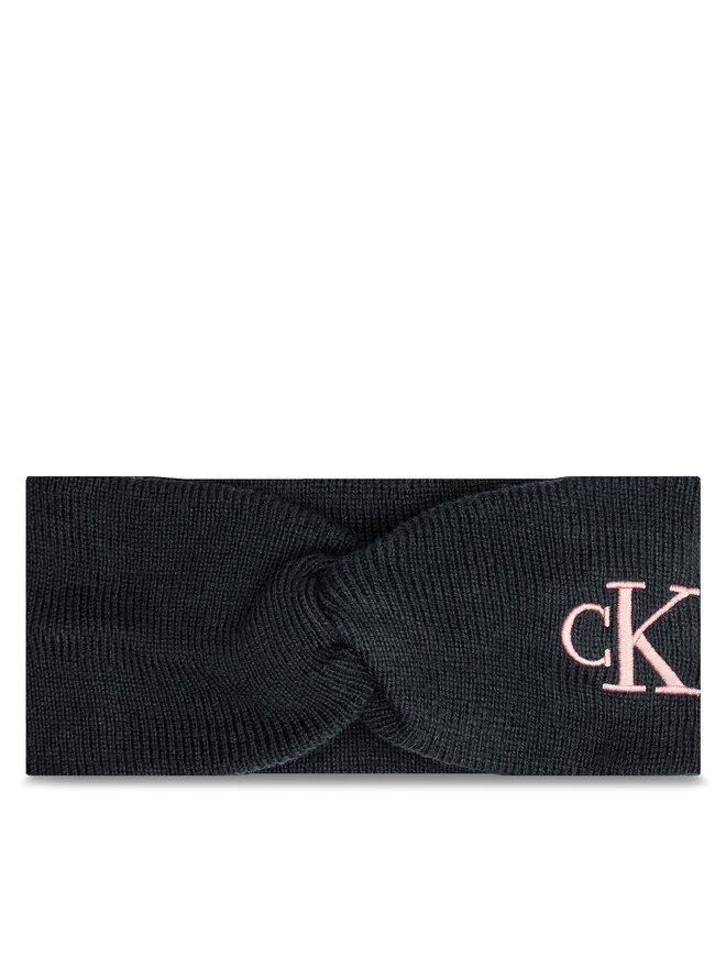 Calvin Klein Fascia per capelli Calvin Klein Monogram Embro K60K612658 Nero