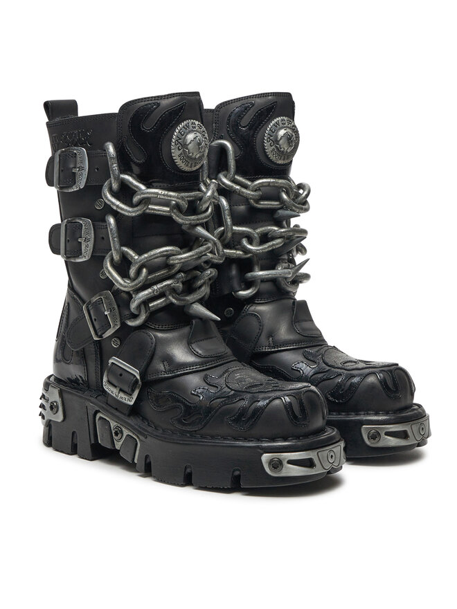 NEW ROCK Glany NEW ROCK M-727-S5 Czarny