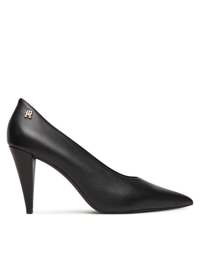 Tommy Hilfiger Pumps Tommy Hilfiger Th Smooth Leather Pump FW0FW08960 Schwarz